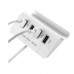 USB HUB 4Port OTG + Dock (2 in 1) (H-506) White